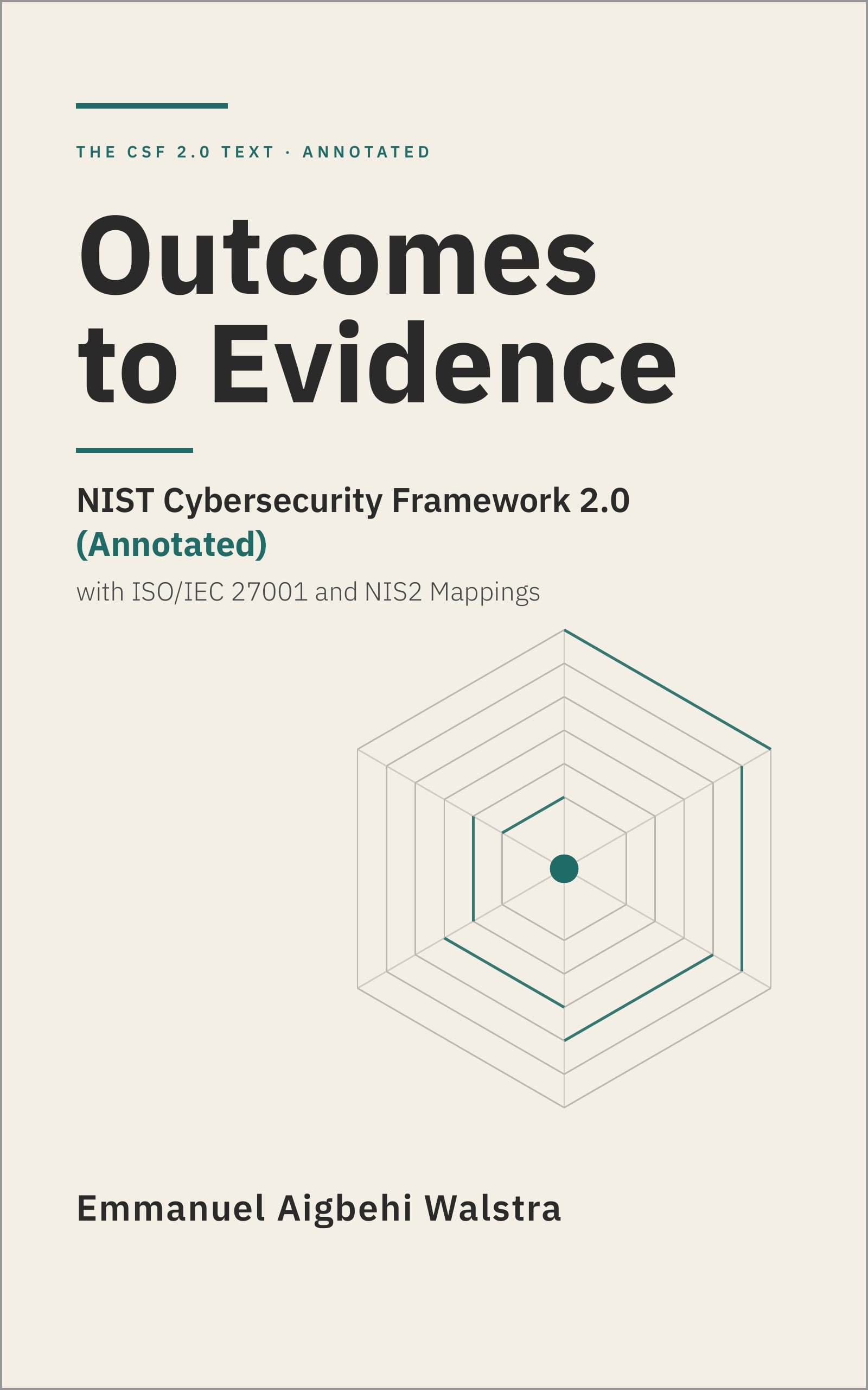 Cover of Outcomes to Evidence: NIST Cybersecurity Framework 2.0 (Annotated), with ISO/IEC 27001 and NIS2 Mappings